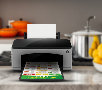 Growzale™ Anti-Inflammatory Food List Printable, Anti-Inflammatory Grocery Chart, Gut-Friendly Foods, Anti Inflammatory Foods Guide