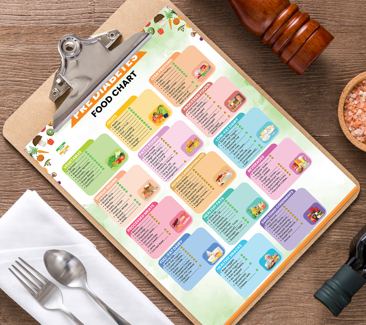 Growzale™ Pre Diabetes Food Chart, Prediabetic Foods, Low Sugar Food Meal Plan, Prediabetes Food Chart and Grocery List, Pre Diabetic Foods To Avoid